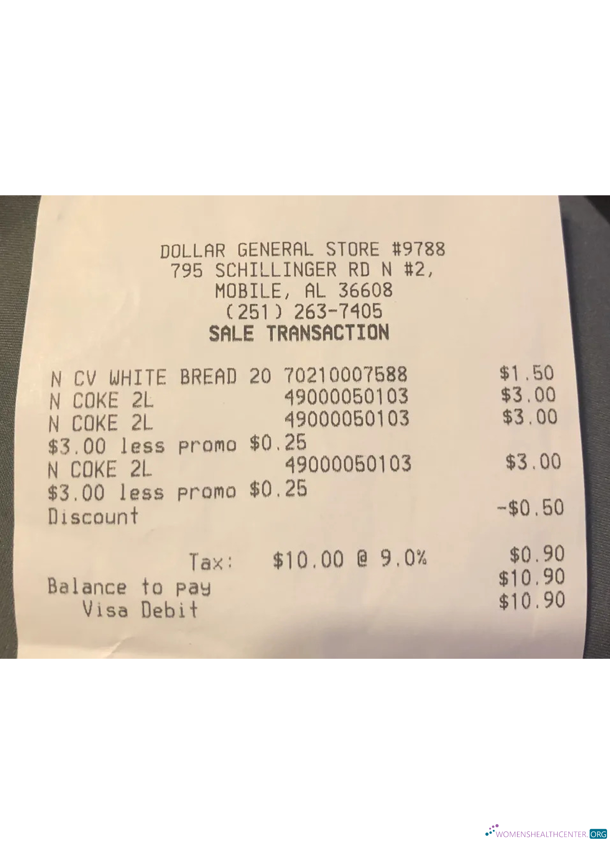 Download Dollar general store paymet check Photoshop template